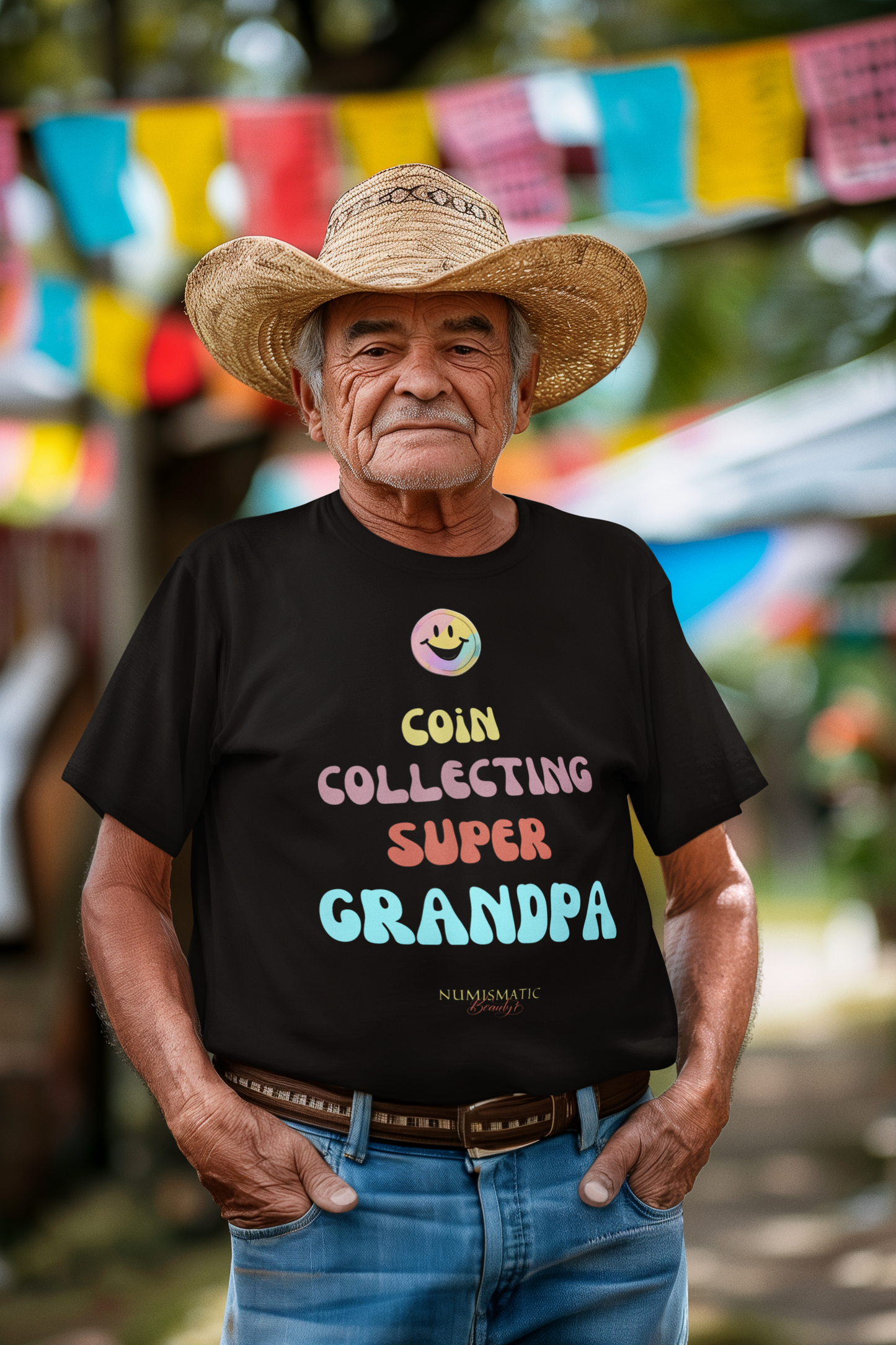 COIN COLLECTING SUPER GRANDPA T-shirt