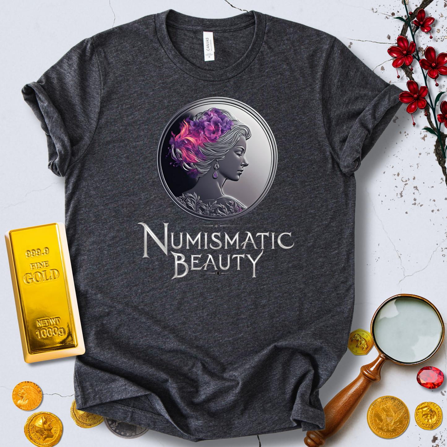Coin Collecting T-shirt Coin Queen Series #001