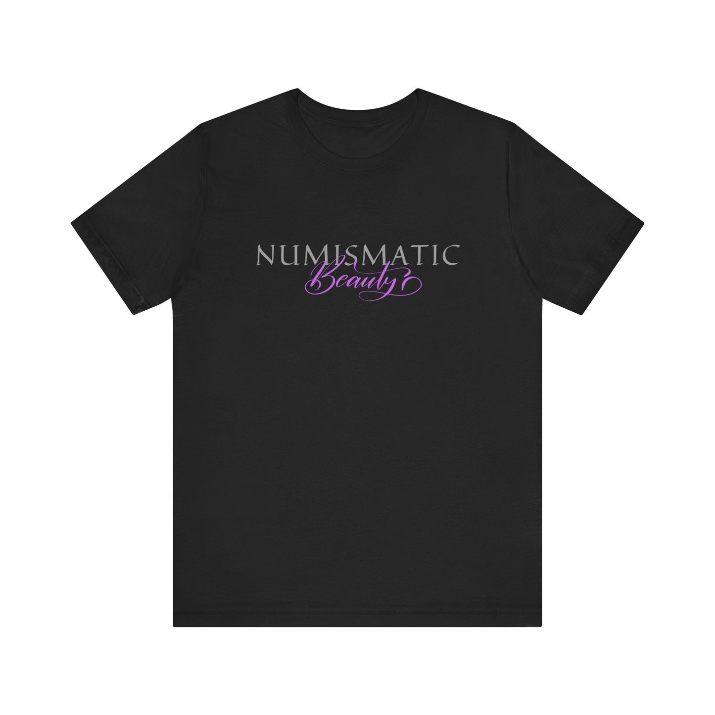 Numismatic Beauty Brand PINK Logo Unisex Tee -   Coin Collector Gift Shirt