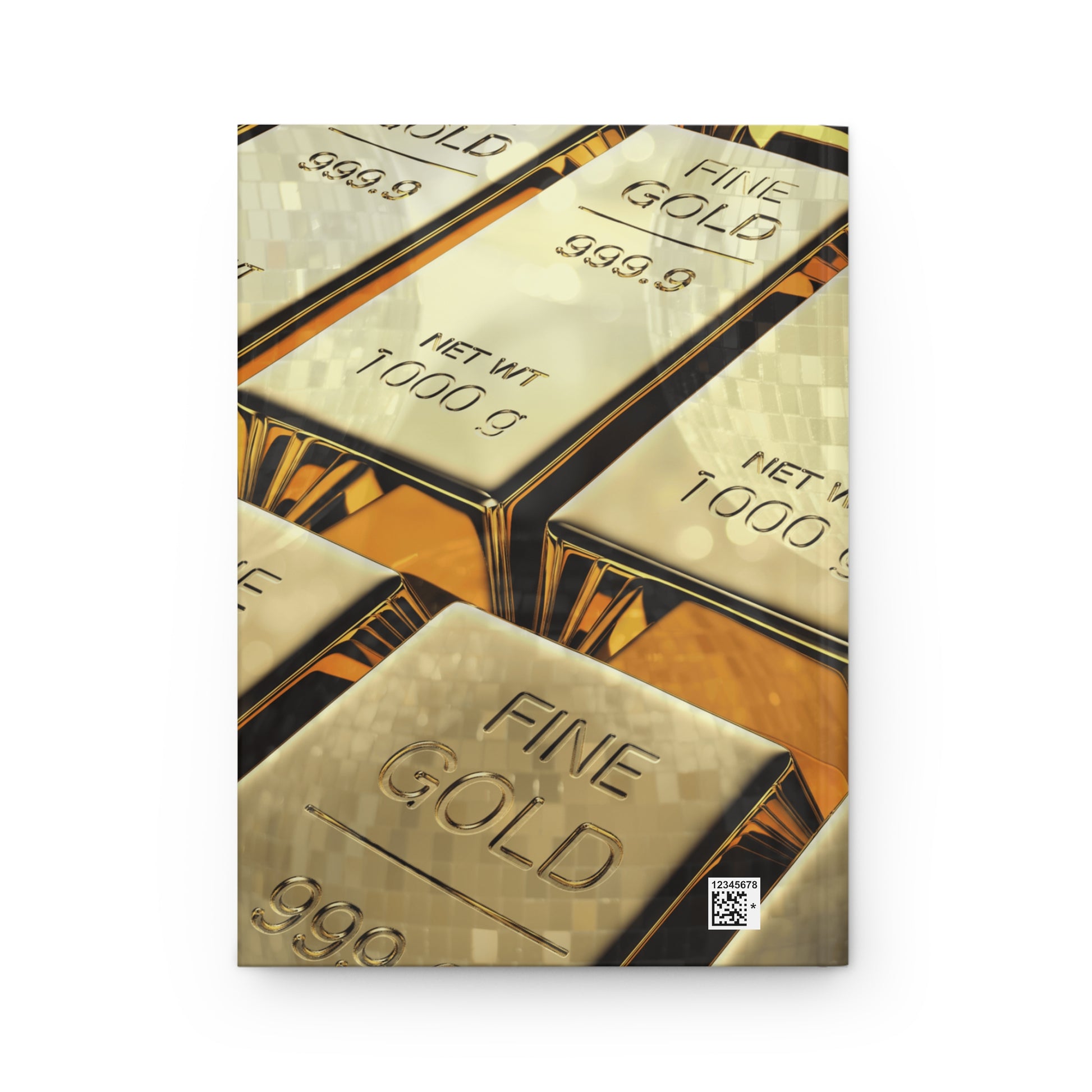 Gold Bar Journal by Numismatic Beauty, featuring a stack of gold bars on the cover, designed for investors and collectors with a durable matte finish.