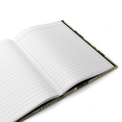 Gold Bar Journal by Numismatic Beauty, featuring a durable matte laminated cover, lined pages, and casewrap binding, ideal for gold investors and collectors.